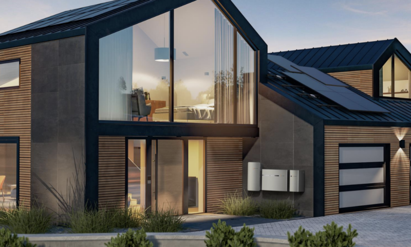 zonneenenergieoost-batterij-huis